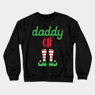 'DADDY ELF' Funny Christmas Santa Helper Crewneck Sweatshirt